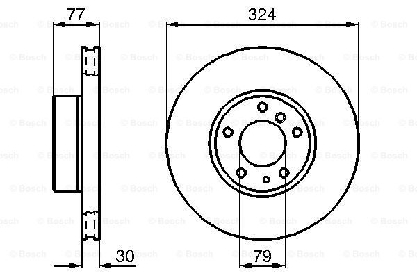 фото Тормозной диск bosch 0986479116