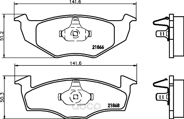 

Комплект тормозных колодок Hella 8DB355008351
