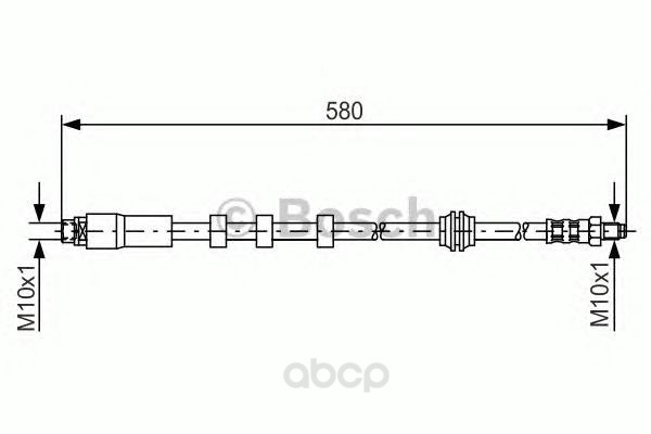 фото Шланг тормозной системы bosch 1987476093 передний