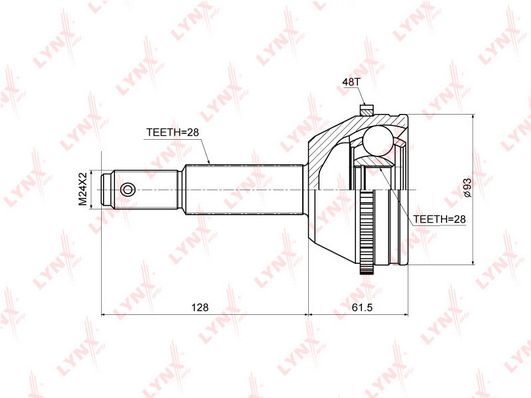 

Шрус LYNXauto CO-3668A