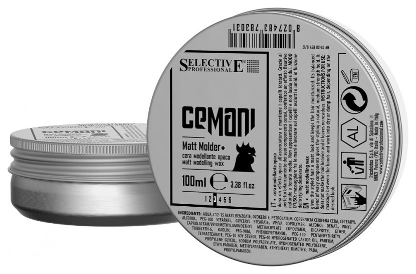 Купить Воск для укладки Selective Professional CEMANI Matt molder+ 100 мл, Италия