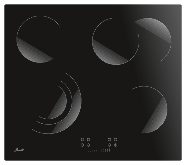 

Встраиваемая варочная панель электрическая Fornelli PVA 60 Brillare Black, Brillare PVA 60