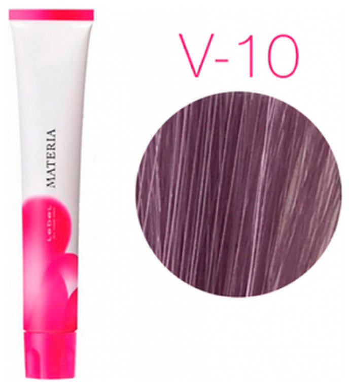 Краска для волос Lebel Materia V10 яркий блондин фиолетовый 80 мл стойкая крем краска для волос neva premium 7 20 фиолетовый аметист 2шт