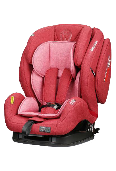 фото Автокресло welldon safe pod fix i-size цв.красный гр.0/1