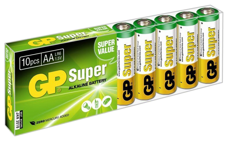 фото Батарейка gp super alkaline 15aru-2s10 10 шт