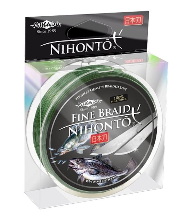 фото Леска плетеная mikado nihonto octa 0,1 мм, 150 м, 7,75 кг green