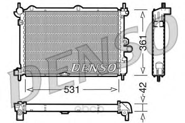 

Радиатор системы охлаждения opel astra/kadett 1.5td/1.7td 88-96 Denso DRM20014