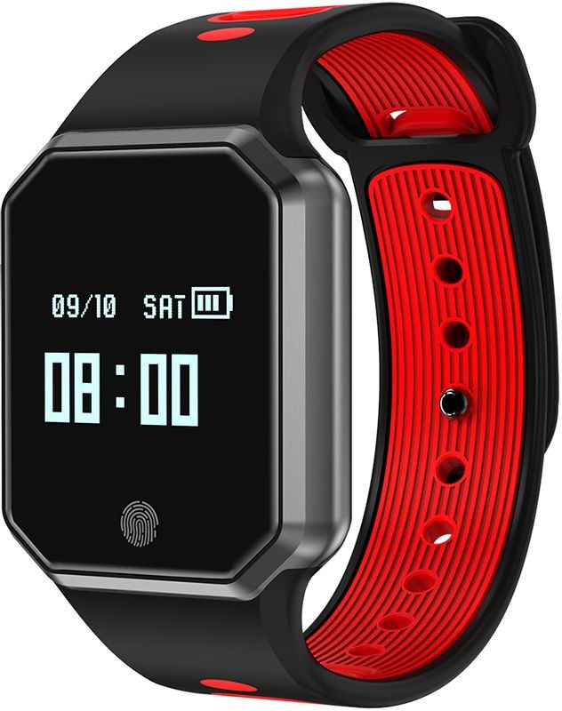 фото Смарт браслет zodikam qw11 black/red