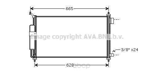 

Радиатор охлаждения двигателя Ava DN5251D