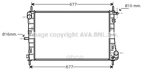 фото Радиатор охлаждения двигателя ava fda2338