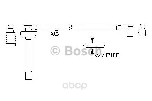 

Комплект высоковольтных проводов BOSCH 0986357167