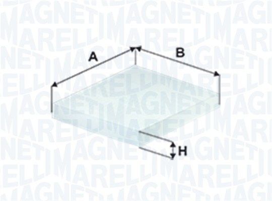 

Фильтр воздушный салона Magneti Marelli 350203062190