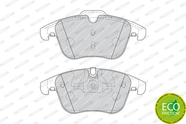 

Тормозные колодки FERODO дисковые FDB4107