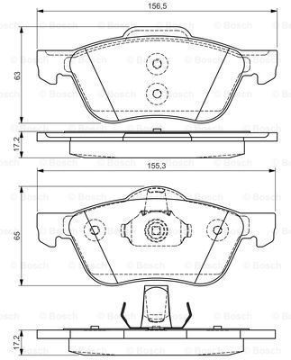 

Тормозные колодки Bosch дисковые 986495118
