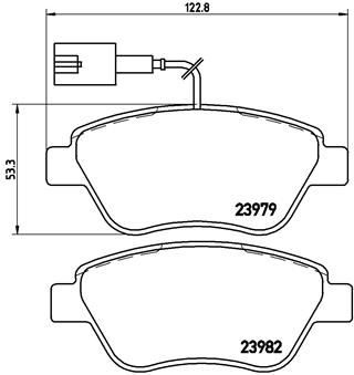 

Тормозные колодки brembo дисковые P23140