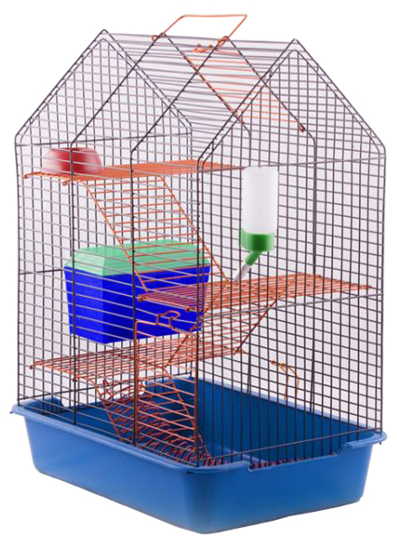 

Клетка для крыс, мышей, хомяков Вака 51.5х27.5х38.5см, Синий