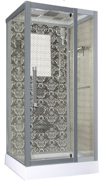 

Душевая кабина Niagara Lux NG-7714B 100x90x215, черный с узором, NG-7714B