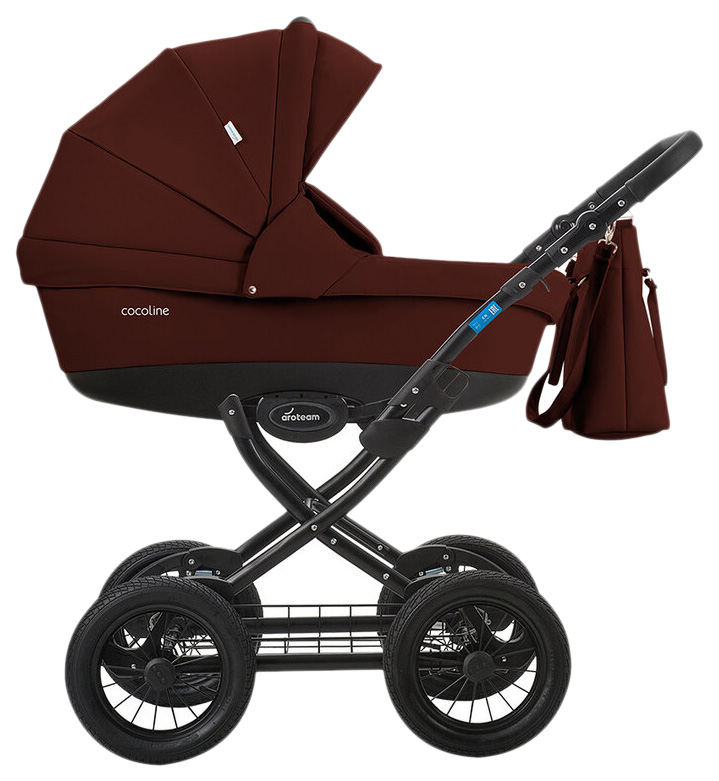 

Коляска 2 в 1 AroTeam Cocoline 18 Prima Бордовая кожа УТ0010337, Cocoline