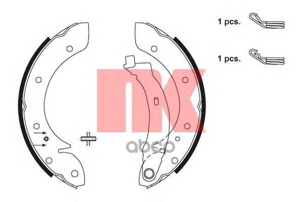 

Тормозные колодки Nk 2719598