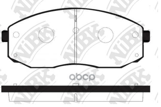 

Комплект тормозных колодок NiBK PN0601