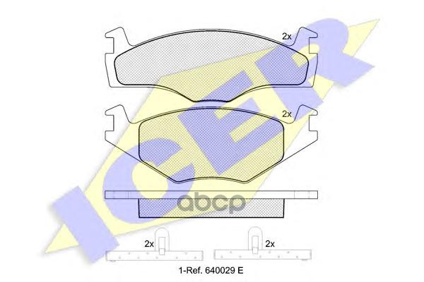 

Комплект тормозных колодок ICER 181048