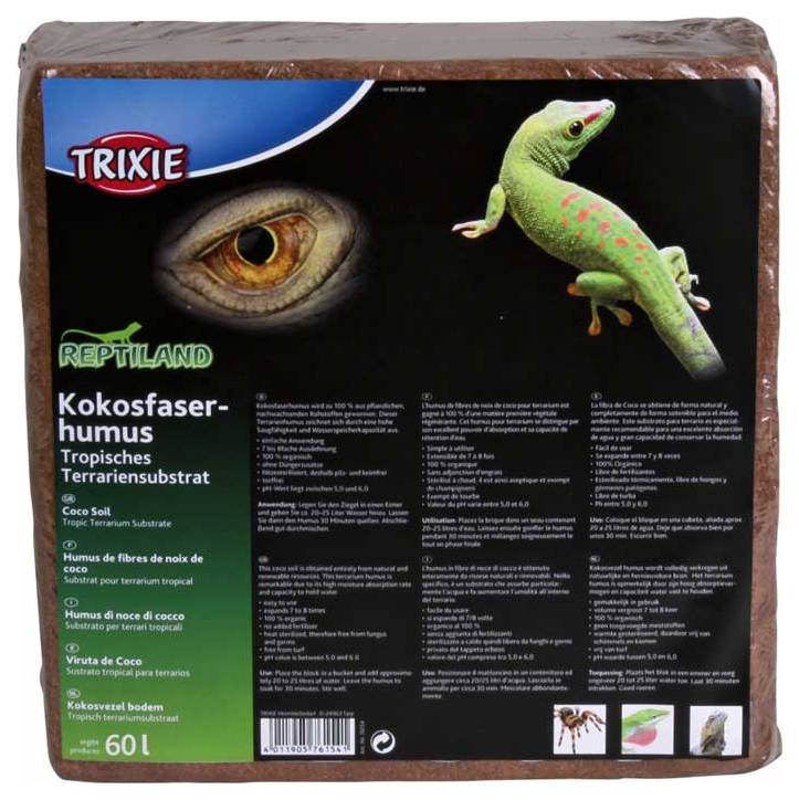 

Грунт для террариума Trixie Coco Soil Кокосовый субстрат 60 л, Коричневый