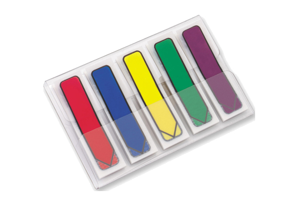 

клейкие закладки-стрелки Post-it, 12мм, 5 цв.*20 шт