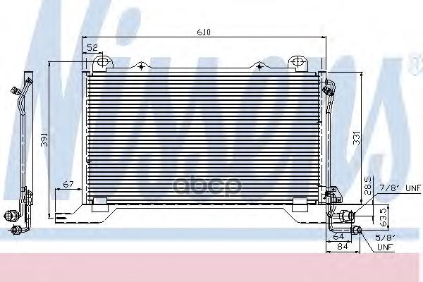 фото Радиатор кондиционера nissens 94425