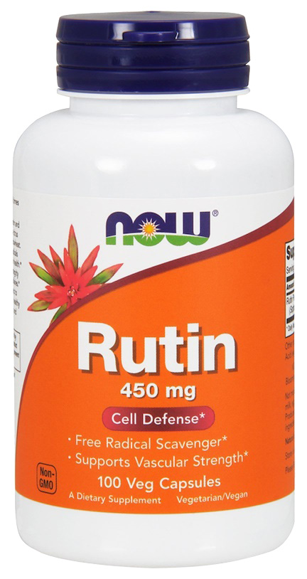

Для сердца и сосудов Now Rutin 450 мг 100 капсул, Rutin