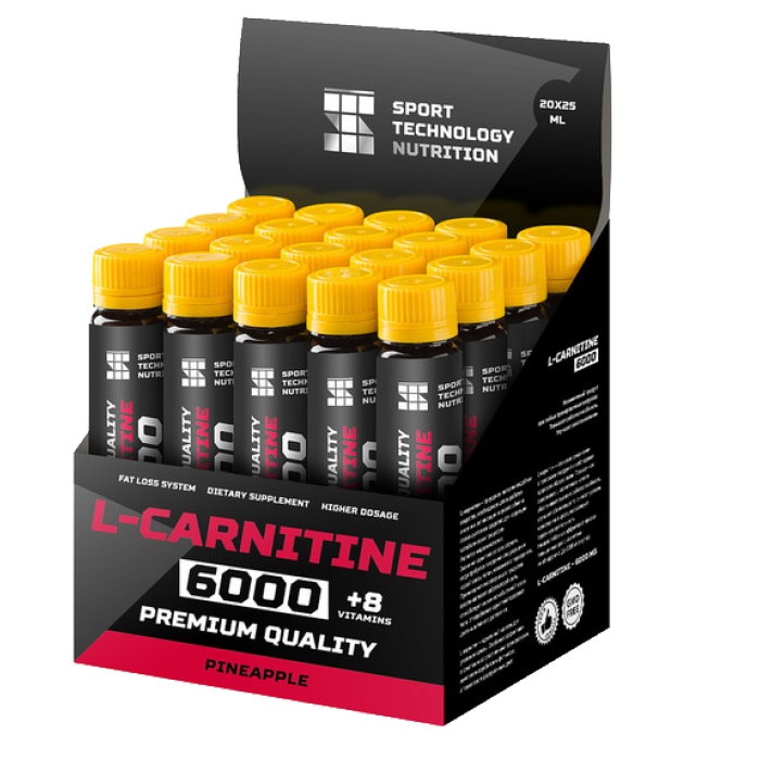 L-Carnitine 6000 Sport Technology Nutrition 1 ампула 25 мл Pineapple