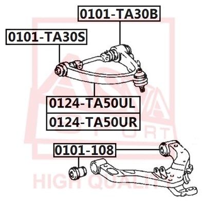 фото Рычаг подвески asva 0124-ta50ul