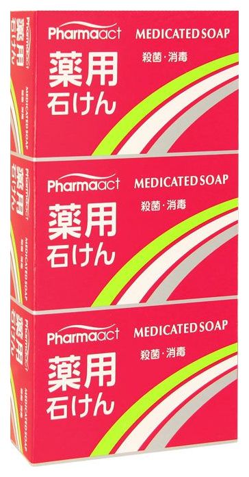 фото Косметическое мыло kumano cosmetics pharmaact 3*100 г