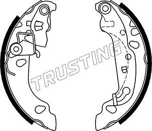 

Комплект тормозных колодок TRUSTING 040.150