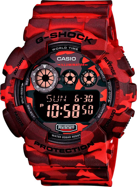 

Наручные часы Casio G-Shock GD-120CM-4E с хронографом, G-Shock