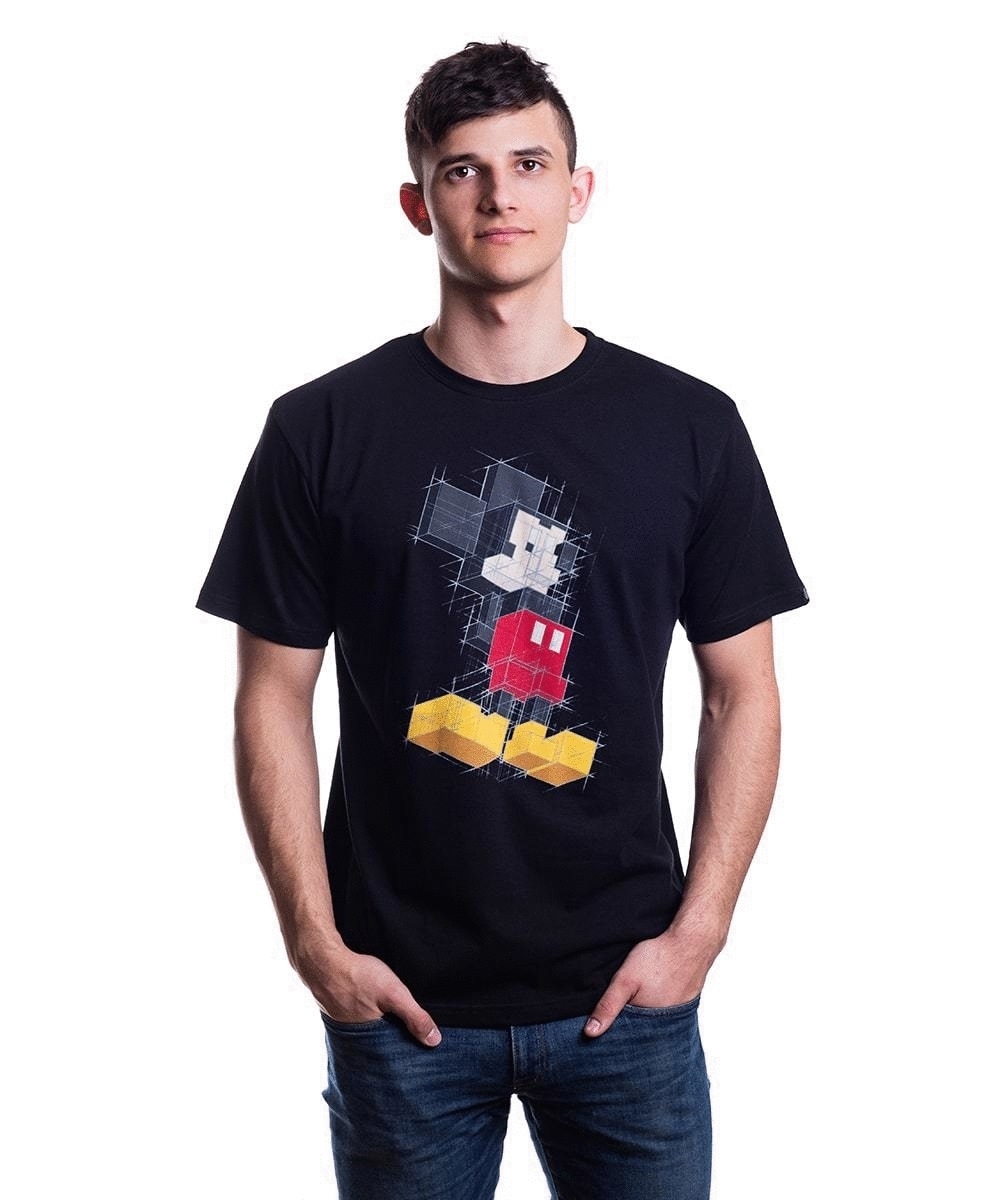 фото Футболка мужская disney mickey pixels good loot черная xs