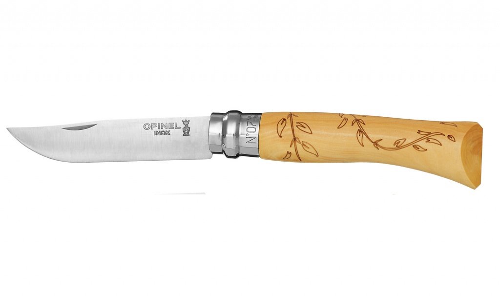 фото Нож складной opinel №7 vri nature-leaves