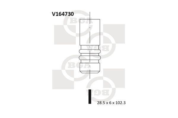 

Впускной клапан BGA V164730