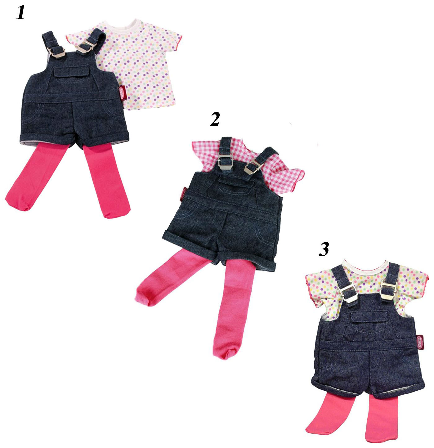 Набор одежды для кукол Gotz Джинсовый комбинезон на лямках, 45-50 см