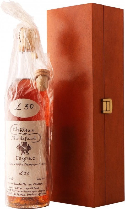 фото Коньяк chateau de montifaud, fine petite champagne aoc, 30 лет, 40 %, 700 мл, wooden box