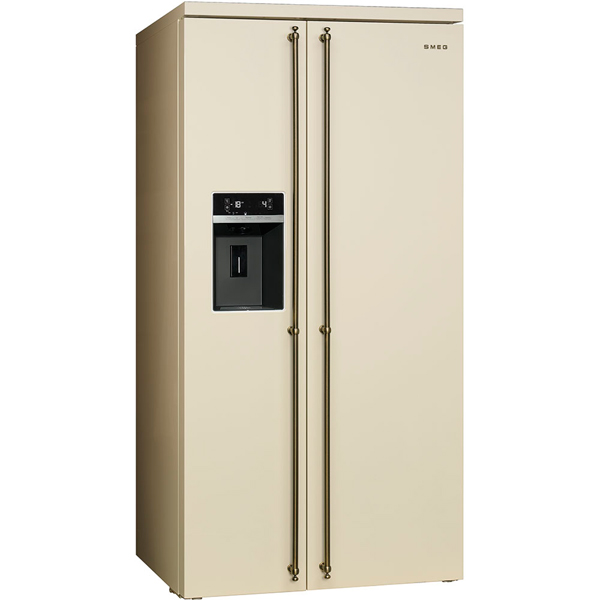 фото Холодильник smeg sbs8004po beige