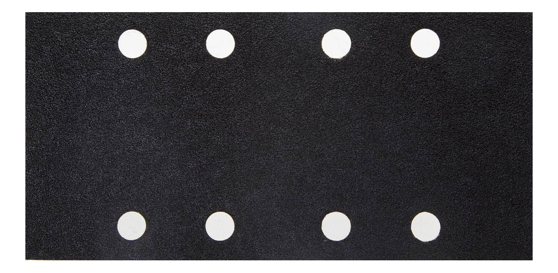 

Лист для вибрационной шлифовальной машины Uragan 907-22101-100-50, Лист шлиф. универсал. URAGAN 'Оптимален для твердых пород дерева' 8 отверстий по линии, для ПШМ, P100, 80х166мм, 50шт