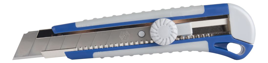 Нож канцелярский КОБАЛЬТ 242-168 нож канцелярский 18 мм металл с металлическим направляющим фиксатором чёрное лезвие на блистере