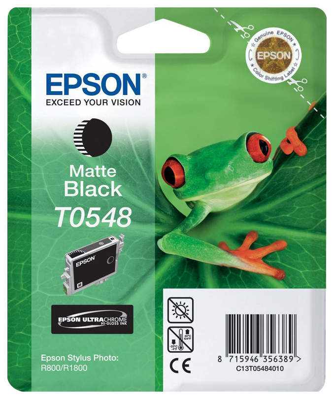 Картридж для струйного принтера Epson C13T05484010, черный, оригинал