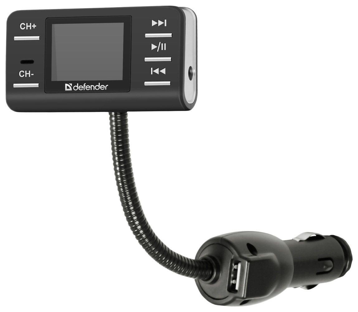 фото Fm трансмиттер defender rt-pro mp3 usb sd mmc пульт ду 83551