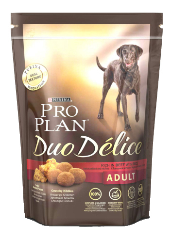 фото Сухой корм для собак pro plan duo delice adult, говядина и рис, 0,7кг