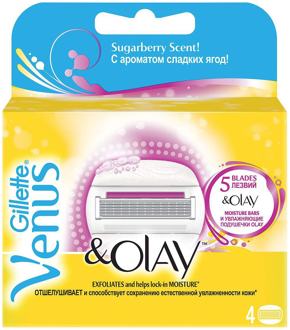 

Сменный блок для бритвы Gillette Venus 80232062, olay Sugarberry