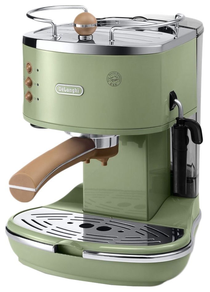 

Рожковая кофеварка DeLonghi Icona Vintage ECOV 311.GR Green, ECOV 311