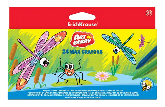 

Восковые мелки ErichKrause Восковые мелки Artberry 24 цвета, восковые мелки Artberry 24 цвета