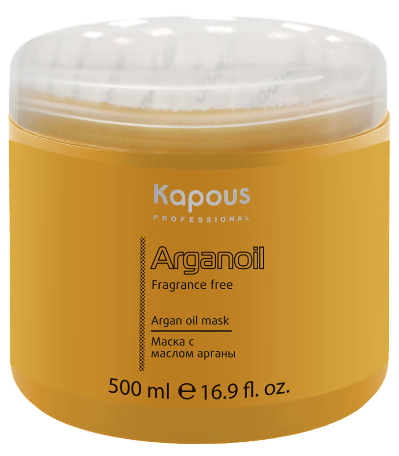 фото Маска для волос kapous fragrance free arganoil mask 500 мл