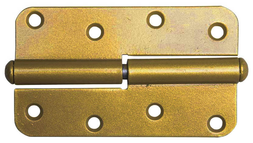 фото Петля накладная стальная "пн-110", цвет золотой металлик, правая, 110мм nobrand